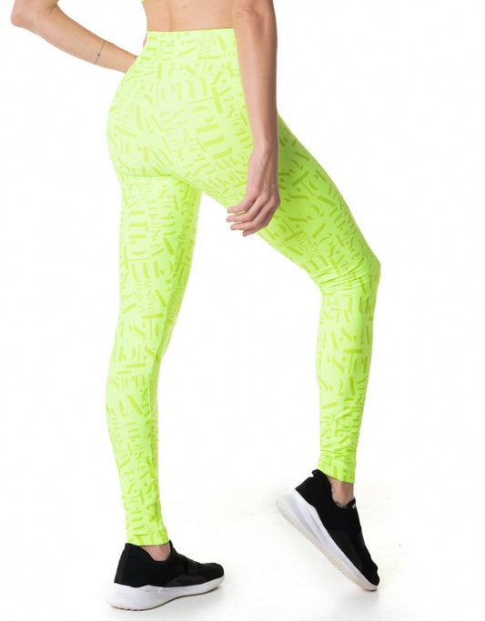 Legging Fuso Embolden Vestem Amarelo Neon