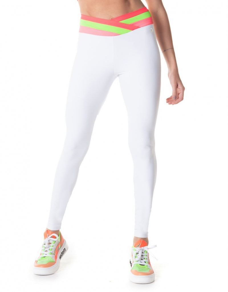 Legging Fuso Pulse Branco Vestem