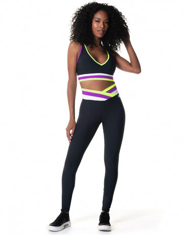 Conjunto Top e Legging Pulse Preto Vestem