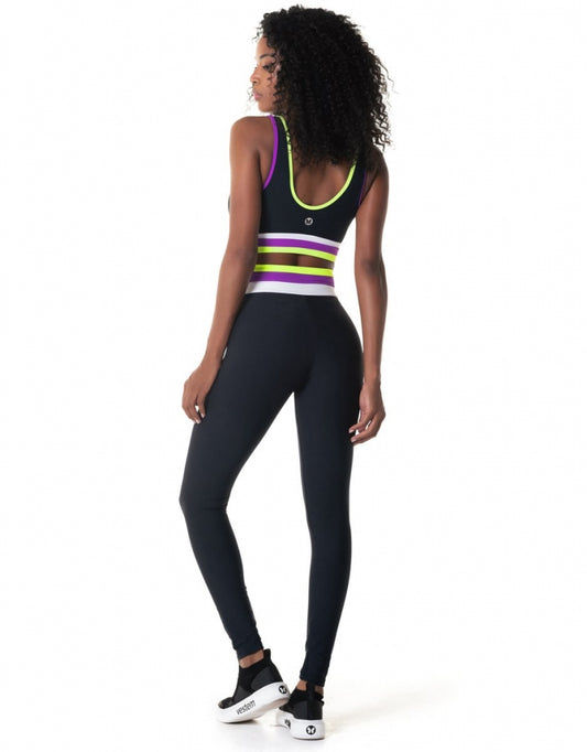 Conjunto Top e Legging Pulse Preto Vestem