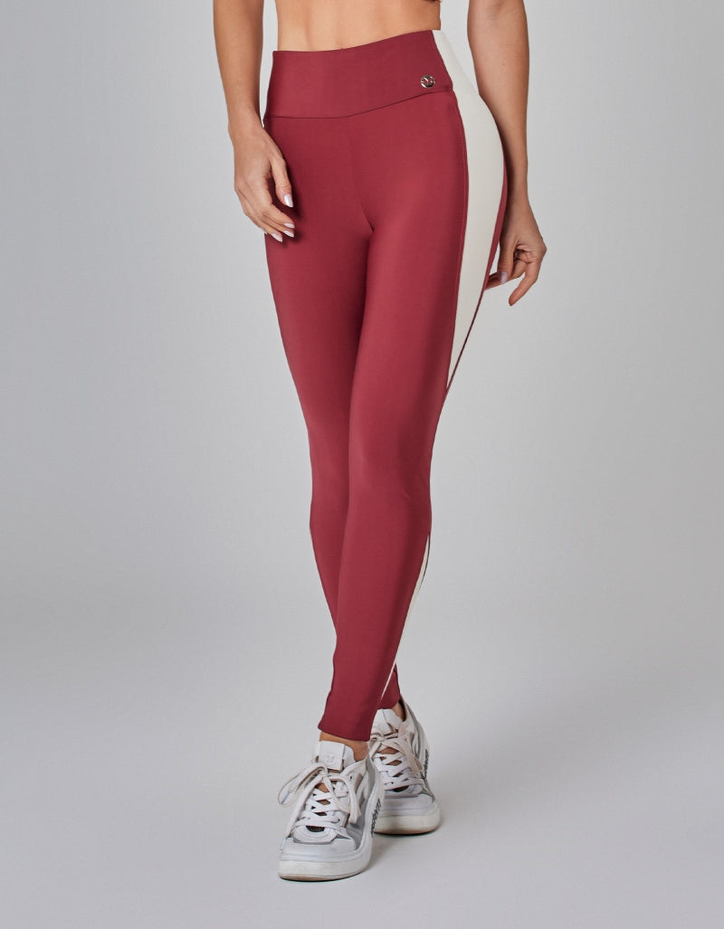 Legging Fuso com Recortes Connect Vermelho Vestem