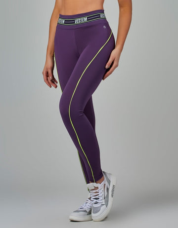 Legging Fusô Elástico Impulse Roxo Ametista Vestem