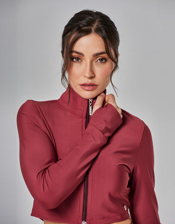 Jaqueta Cropped Focus Vermelho Vestem