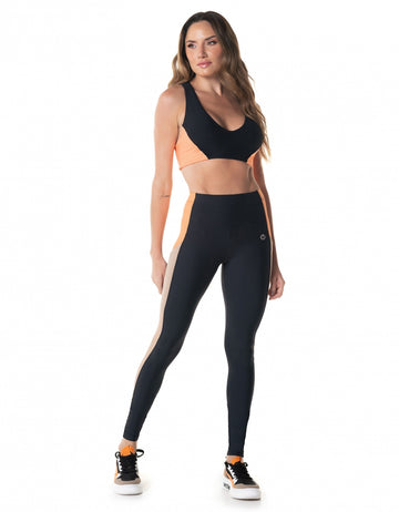 Conjunto Top e Legging Glimmer Preto Vestem