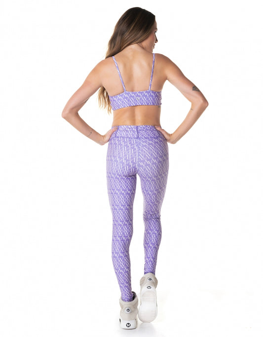 Conjunto Top e Legging Virtual Lavanda Vestem