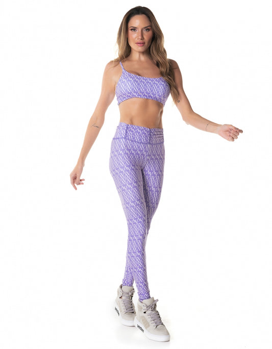 Conjunto Top e Legging Virtual Lavanda Vestem