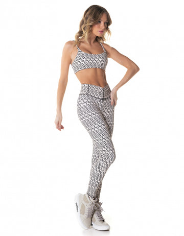 Conjunto Top e Legging Virtual Off White Vestem