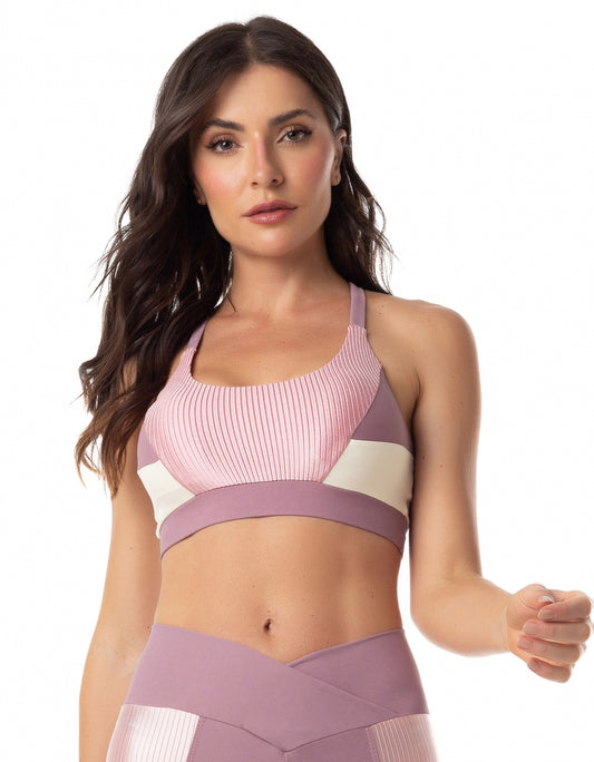 Top Brisbane Rosa Satin Vestem