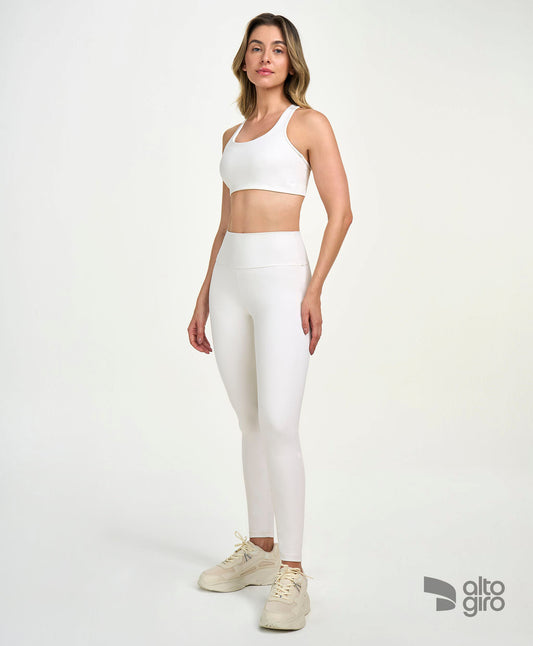 Legging Símbolo Essential Off White Alto Giro